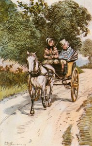 Un bel sonnellino nella carrozza da Hugh Thomson