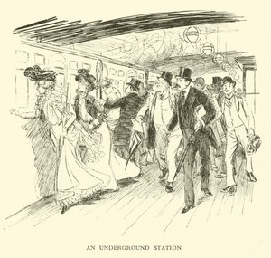 Una stazione della metropolitana da Hugh Thomson