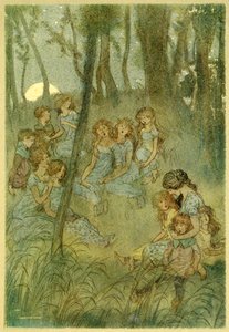 E ogni notte le fate del prato, guarda che cantano, da Le allegre comari di Windsor, pub. 1910