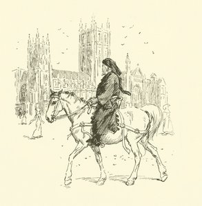 Geoffrey Chaucer a cavallo da Hugh Thomson