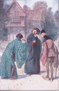 "Se fosse venti Sir John Falstaff, non abuserà di Robert Shallow Esquire!", illustrazione da 