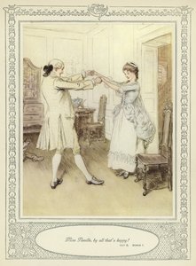 Illustrazione per La bisbetica domata di Goldsmith da Hugh Thomson