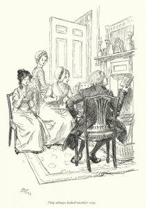 Illustrazione per Northanger Abbey di Jane Austen (litografia) da Hugh Thomson