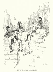 Illustrazione per Northanger Abbey di Jane Austen (litografia) da Hugh Thomson