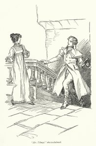 Illustrazione per Northanger Abbey di Jane Austen (litografia) da Hugh Thomson