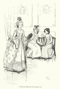 Illustrazione per Northanger Abbey di Jane Austen (litografia) da Hugh Thomson