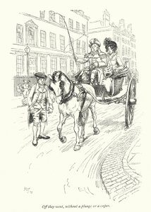 Illustrazione per Northanger Abbey di Jane Austen (litografia) da Hugh Thomson