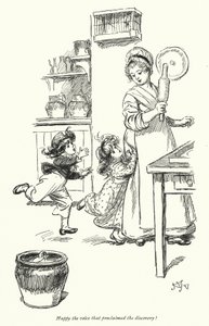 Illustrazione per Northanger Abbey di Jane Austen (litografia) da Hugh Thomson