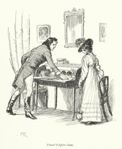 Illustrazione per Persuasione di Jane Austen (litografia) da Hugh Thomson