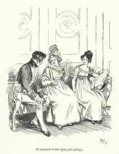 Illustrazione per Persuasione di Jane Austen (litografia) da Hugh Thomson
