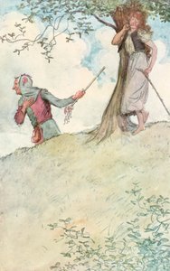 Illustrazione per Come vi piace di Shakespeare (litografia a colori)