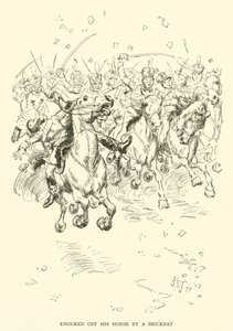 Buttato giù dal cavallo da un mattone da Hugh Thomson