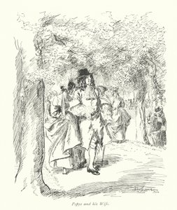 Londra: Pepys e sua moglie da Hugh Thomson