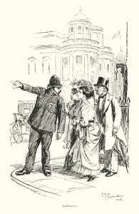Londra: Turisti (litografia a colori) da Hugh Thomson