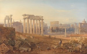 Veduta del Foro a Roma da Hugh William Grecian Williams