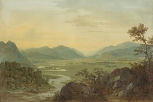 Fiume Carne dal Castello di Loudoun, Ayrshire da Hugh William Williams