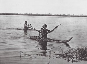 Africa: Zattere Shilluk da Hugo Adolf Bernatzik