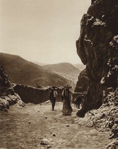 Messico: strada a Pachuca (foto b/n)