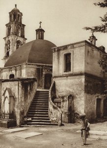 Messico: Cappella del Sacro Monte, Amecameca (foto b/n) da Hugo Brehme