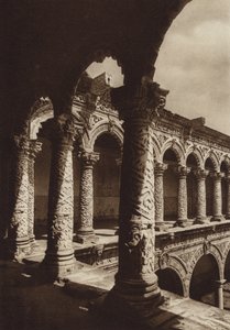Messico: Capitale Mejico, Monasterio Merced (foto b/n) da Hugo Brehme