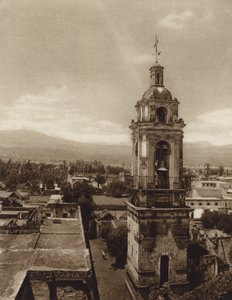 Messico: Chiesa di Xochimilco (foto b/n) da Hugo Brehme