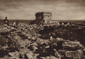 Messico: Isla de las Mujeres, Yucatan (foto b/n) da Hugo Brehme