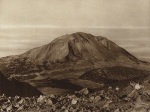 Messico: la "Sierra Negra" vista dal Pico de Orizaba, Stato di Puebla (foto b/n)