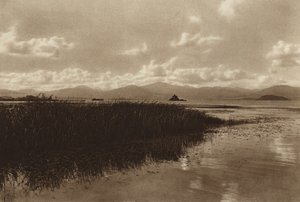 Messico: Laguna de Patzcuaro (foto b/n) da Hugo Brehme