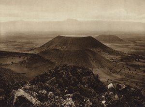 Messico: Santa Catarina e La Caldera, vulcani spenti alla periferia della capitale Messico (foto b/n) da Hugo Brehme