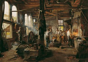 Interno di una fucina da Hugo Charlemont