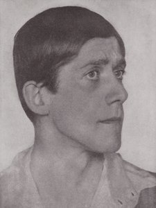 Oskar Kokoschka, artista e scrittore austriaco (foto b/n) da Hugo Erfurth