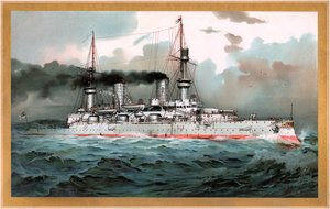 S.M. Nave da linea Kaiser Wilhelm II da Hugo Graf