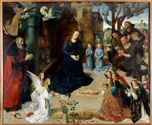 Adorazione dei pastori (pannello centrale del Trittico di Portinari) da Hugo van der Goes