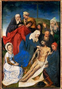 Compianto. Dittico della Caduta e della Redenzione, ala destra: deplorazione ... (olio su legno di quercia) da Hugo van der Goes