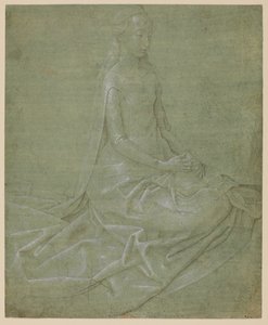 Santa seduta, circa 1475 - 1485 da Hugo van der Goes