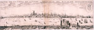 Veduta di Londra da sud, 1643 da Hugue Picart