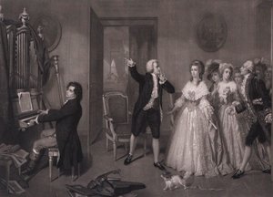 Beethoven nella casa di Mozart da Hugues Merle