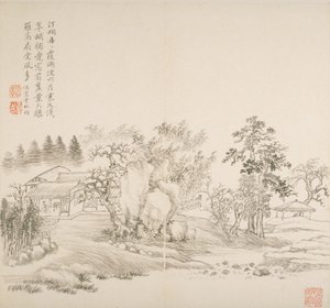 Album dopo i vecchi maestri e poesie da Hui Wang