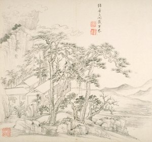 Album dopo i vecchi maestri e poesie (album di 10 fogli) da Hui Wang