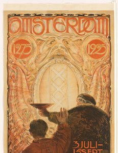 Affiche per la mostra Amsterdam 1275-1925 da Huib Luns