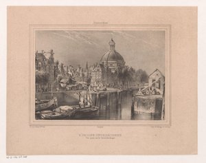 Vista sul Stromarkt, il Singel e la chiesa luterana (Souvenir d