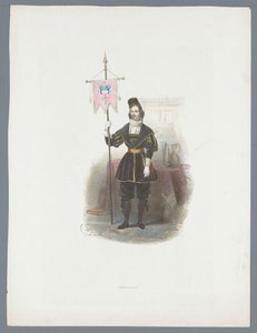 Uomo in costume storico da Huib van Hove Bz