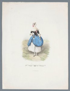 Donna in costume storico da Huib van Hove Bz