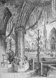 Il santuario, Farm Street, 1890 da Hume Nisbet