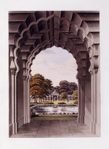Un progetto architettonico con giardino da Humphry (after) Repton