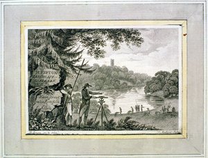 Biglietto da visita di Humphrey Repton, inciso da Thomas Medland da Humphry Repton