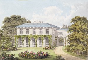 Progetto per la facciata sud di una casa a Clapham Common per William Holme da Humphry Repton