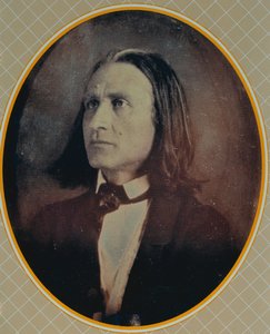 Riproduzione di un dagherrotipo di Franz Liszt (1811-86) scattato c.1856