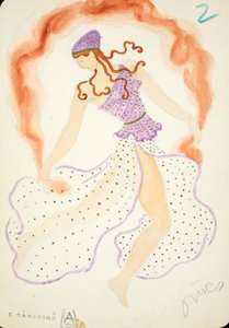 Tancosno, disegno per "Die ägyptische Helena" di Richard Strauss da Hungarian School