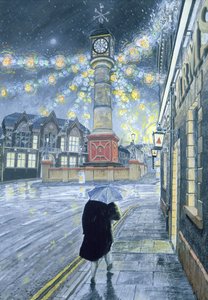 Un crepuscolo di dicembre a Tredegar da Huw S. Parsons